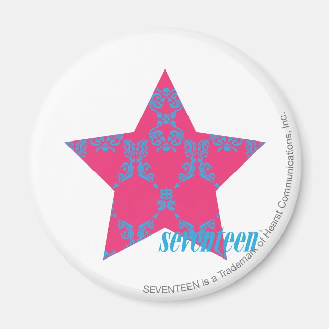 Imán Damask Aqua-Magenta 2 (Frente)