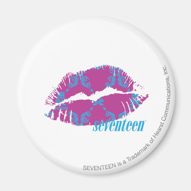 Imán Damask Aqua-Purple (Frente)