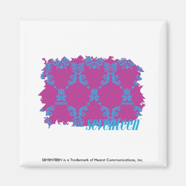 Imán Damask Aqua-Purple 2 (Frente)