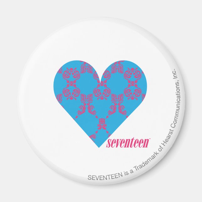 Imán Damask Magenta-Aqua 3 (Frente)