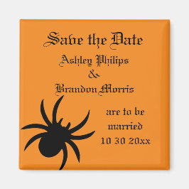 Imán Damask Spider Save the Date Magnet