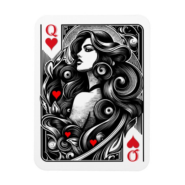 Imán Dame de cœur à vous l'honneur  (Vertical)