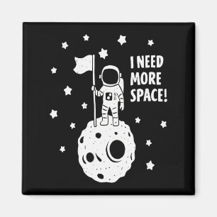 Imán Dame Más Espacio Astronauta Divertido Luna Estrell