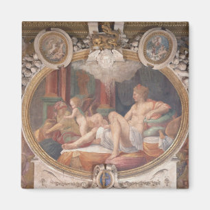 Imán Danae que recibe la ducha del oro