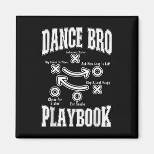 Imán Dance Brother Playbook Comp Funny Bailando Orgullo