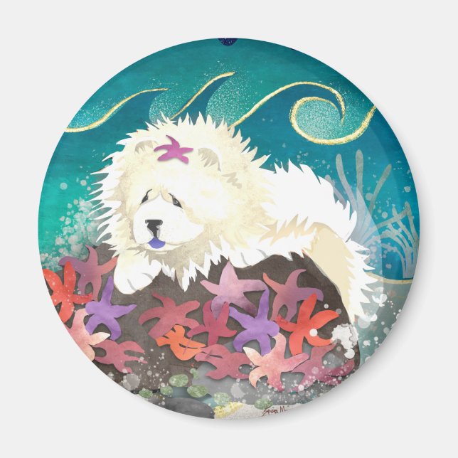 Imán DANCIN CON LAS ESTRELLAS - Chow de crema  (Frente)