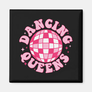 Imán Dancing Queen Retro Bridesmaids Disco Bachelo de l