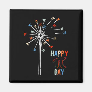 Imán Dandelion Happy Pi Day Símbolos matemáticos Studen