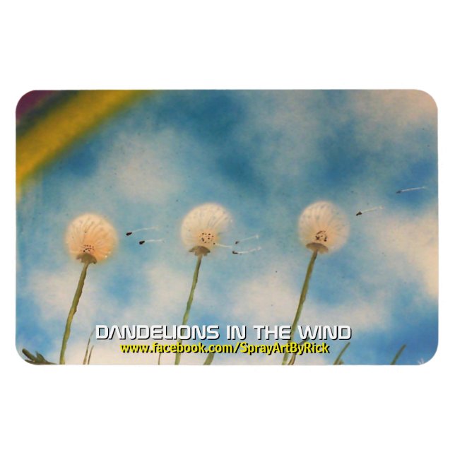 Imán Dandelions in the Wind (Horizontal)