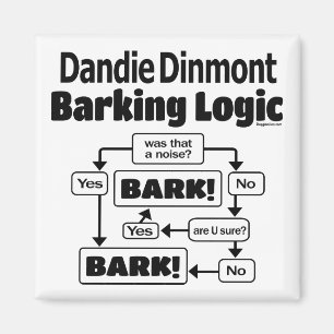 Imán Dandie Dinmont Barking Logic