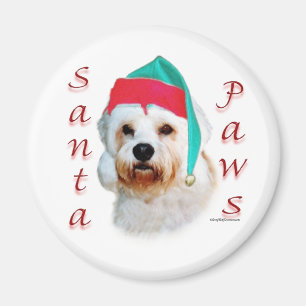 Imán Dandie Dinmont Terrier Santa Paws