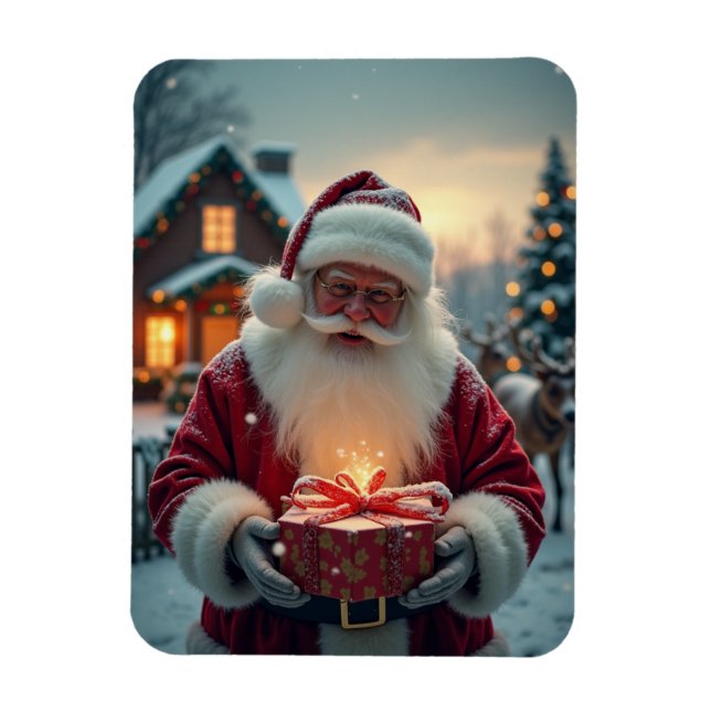 Imán Dando regalos a los Navidades (Vertical)