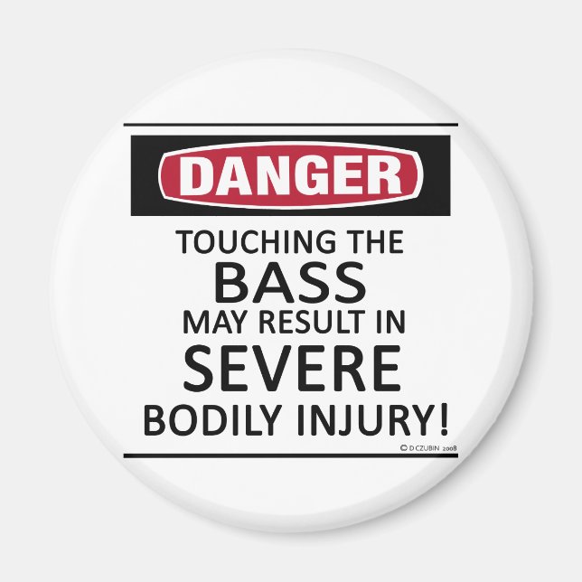 Imán Danger Bass (Frente)
