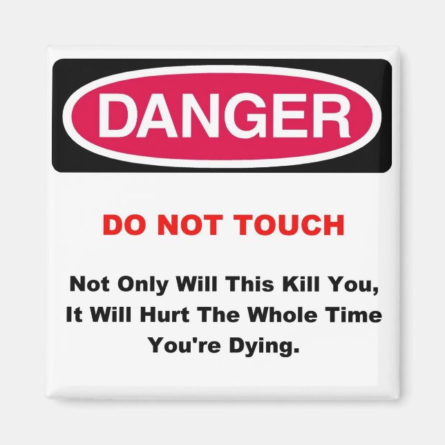 Imán Danger Magnet (Frente)