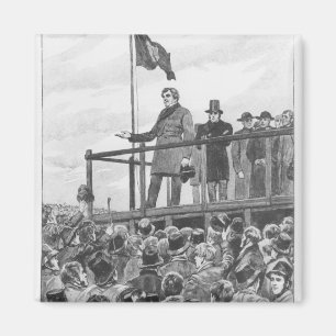 Imán Daniel O'Connel en la reunión en el ajuste