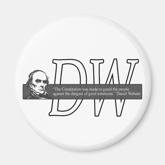 Imán Daniel Webster Cita Magnet (Frente)