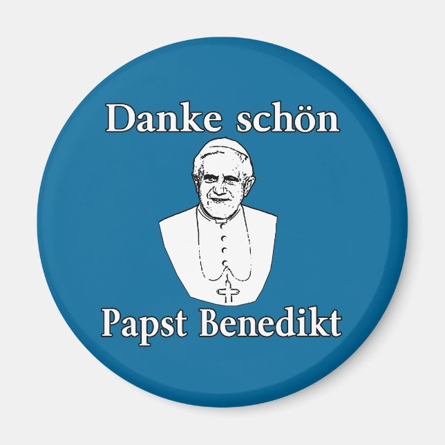 Imán Danke Schon Papa Benedict (Frente)