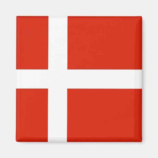 Imán Dannebrog; La bandera oficial de Dinamarca (Frente)