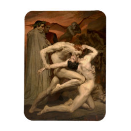 Imán Dante y Virgil en el Infierno (por Bouguereau)