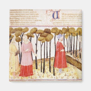 Imán Dante y Virgilia en la Cumbre de Purgatorio