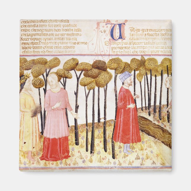Imán Dante y Virgilia en la Cumbre de Purgatorio (Frente)