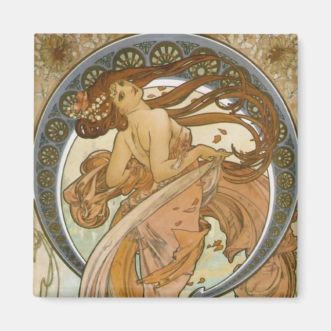 Imán Danza (1898), Alphonse Mucha Bella Artes Nouveau (Frente)