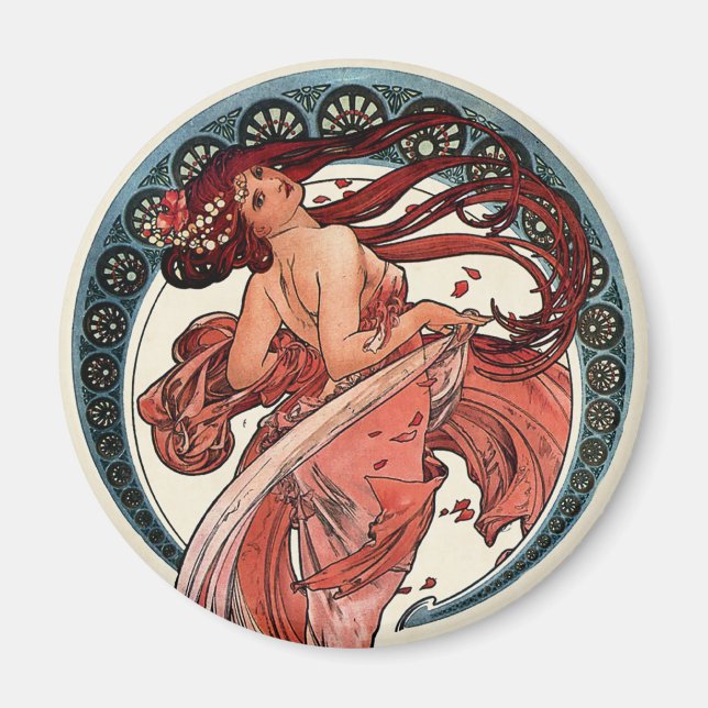 Imán Danza de Alfons Mucha 1898 (Frente)