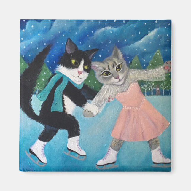 Imán Danza de gato (Frente)