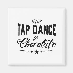 Imán Danza de golpecito para el cuadrado del chocolate