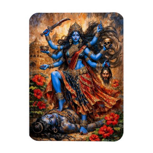 Imán Danza de Kali sobre Shiva (Vertical)