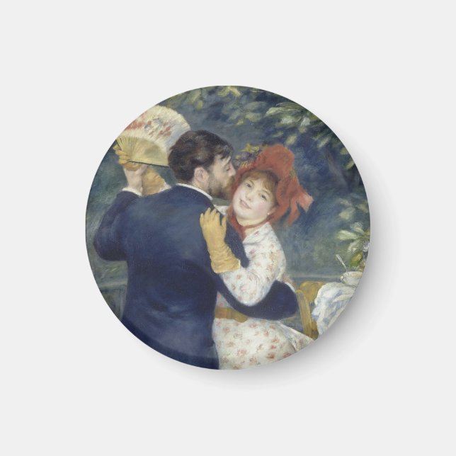 Imán Danza del campo - Pintura impresionista de renoir (Frente)