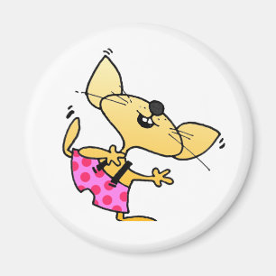 Imán Danza divertida de las ratas del dibujo animado