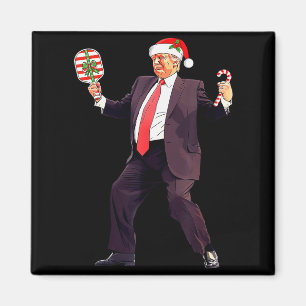Imán Danza Divertida De Trump Santa Claus Navidad Xmas