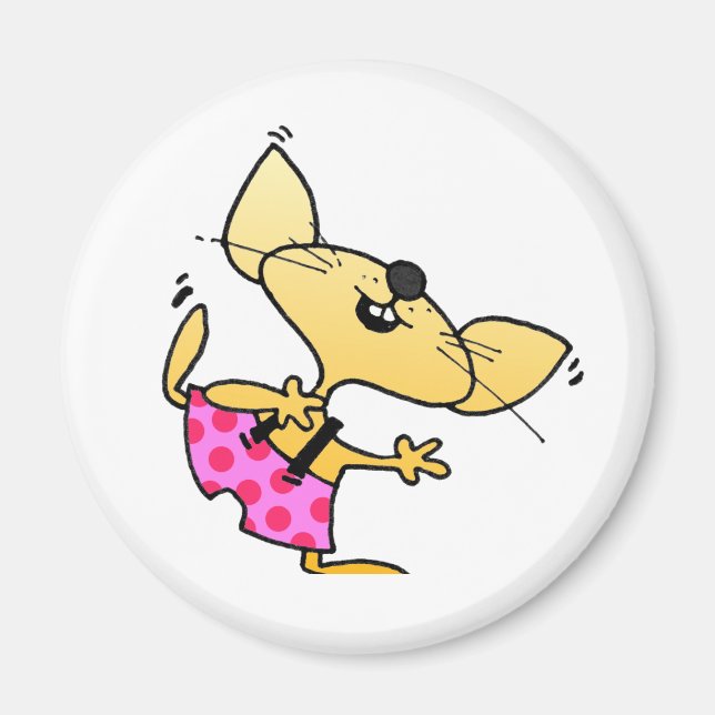 Imán Danza divertida Personalizado Rats (Frente)
