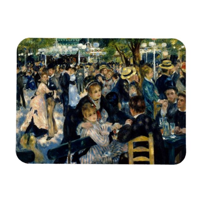 Imán Danza en Le Moulin de la Galette por Renoir (Horizontal)