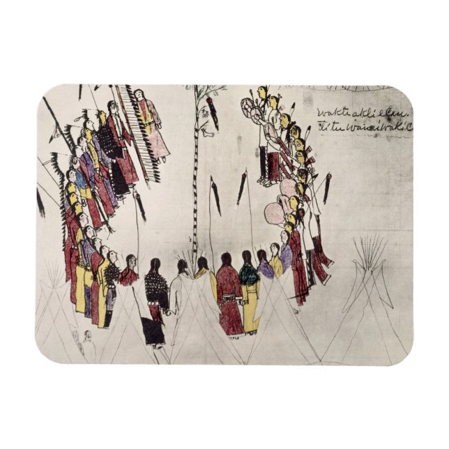 Imán Danza escalofriante o baile de victoria (tinta sob (Horizontal)