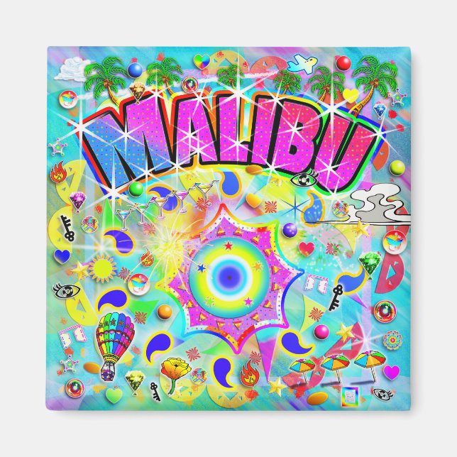 Imán Danza Mística de Malibu (Frente)