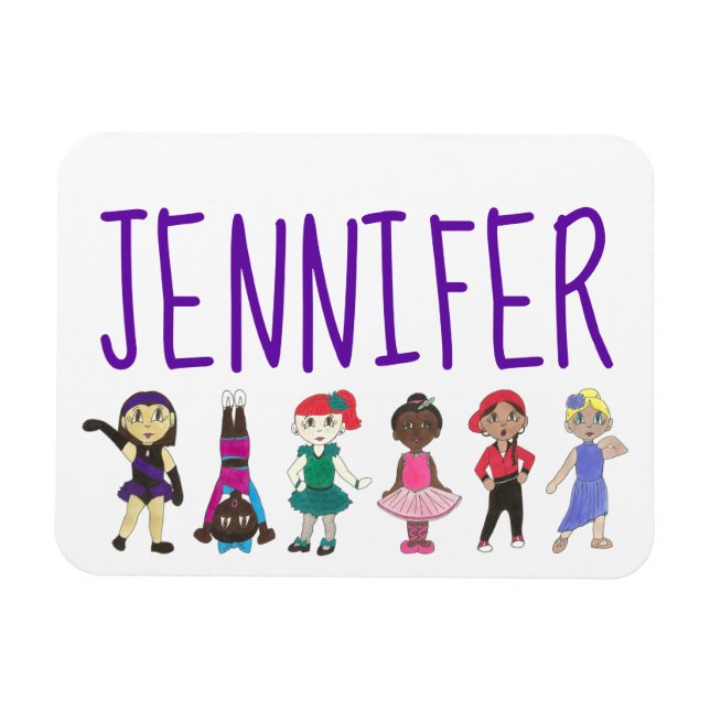 Imán Danza personalizada profesor de ballet regalo cons (Horizontal)