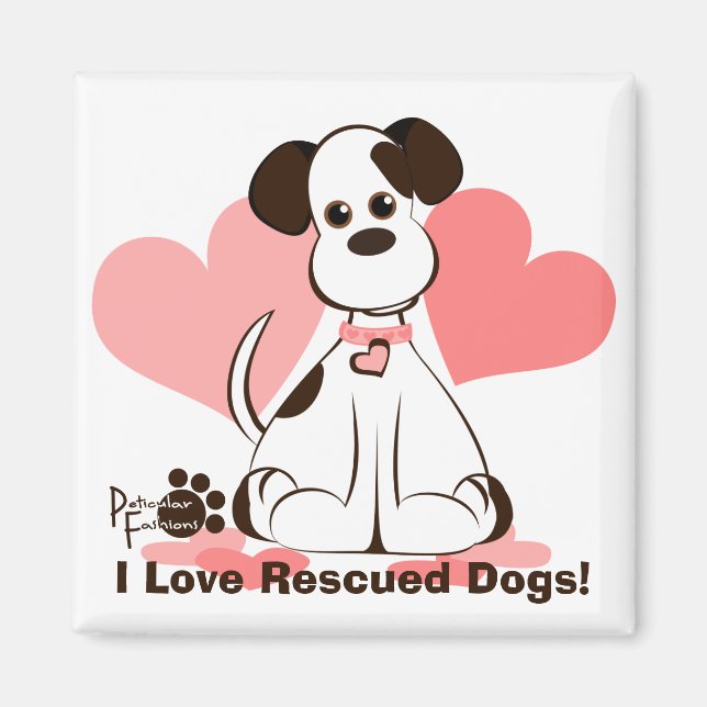 Imán Daphne, el perro adoptado (Frente)