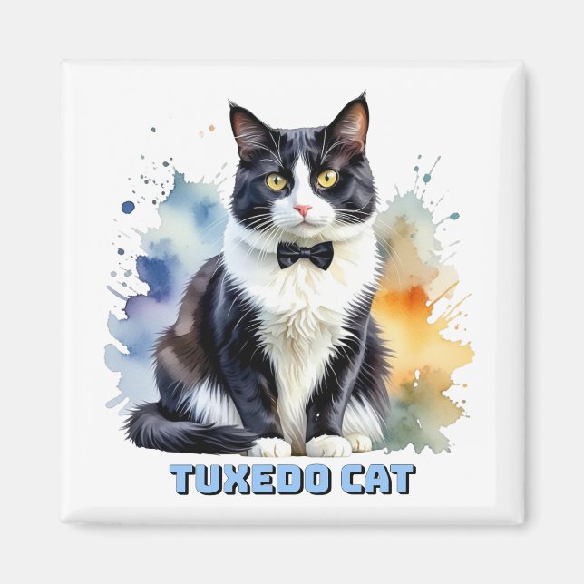 Imán Dapper Tuxedo Cat (Frente)