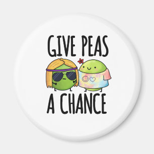 Imán Dar A Los Peas Una Oportunidad De Huppie Peas Pun