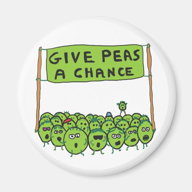 Imán Dar A Peas Una Oportunidad (Frente)