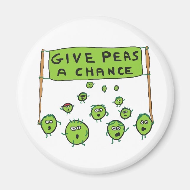 Imán Dar A Peas Una Oportunidad (Frente)