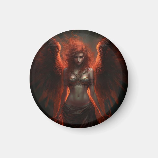 Imán Dark Phoenix Fantasy Art Magnet (Frente)