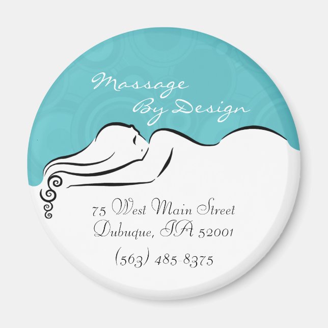 Imán Darla [azul spa] Magnet (Frente)