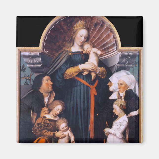 Imán Darmstadt Madonna, Holbein, el joven (Frente)