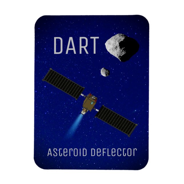 Imán DART Asteroide Deflectando la nave espacial (Vertical)