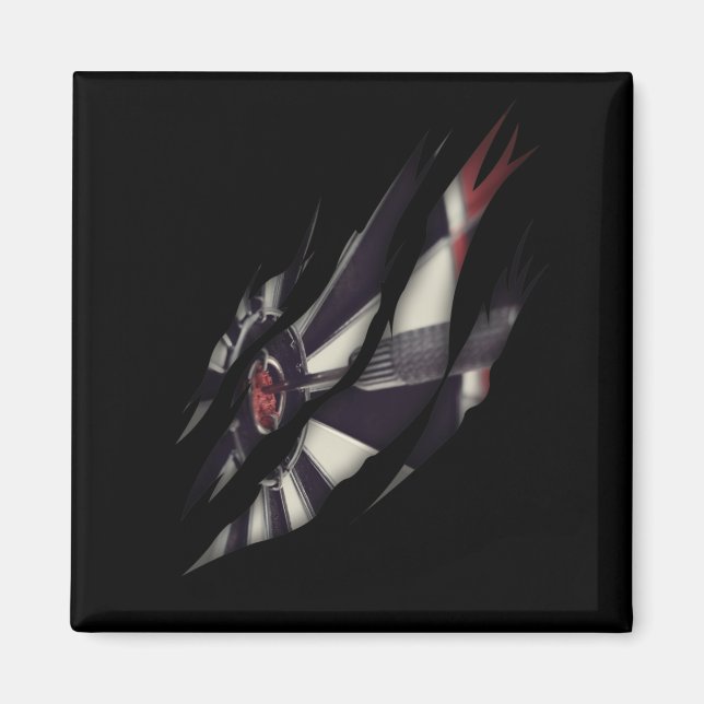 Imán Darts Player Dart Board y Dart Throwing (Frente)