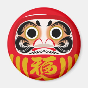 Imán Daruma (encanto tradicional japonés de buena suert