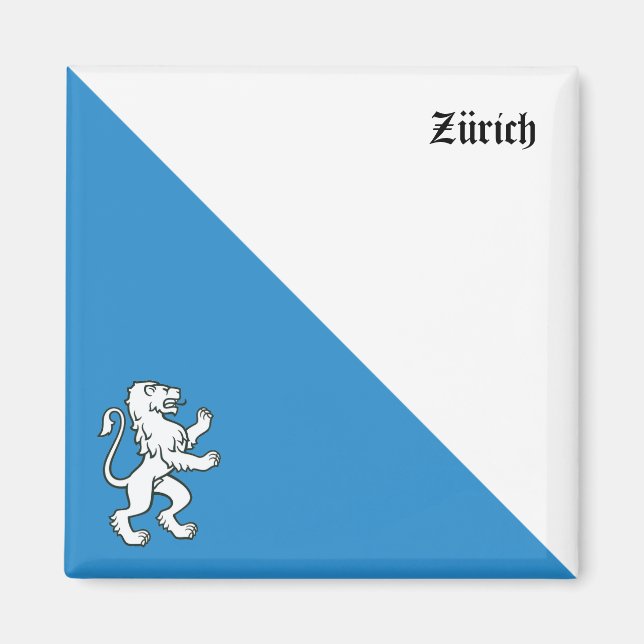 Imán Das Wappen vom Kanton Zürich Magnet (Frente)
